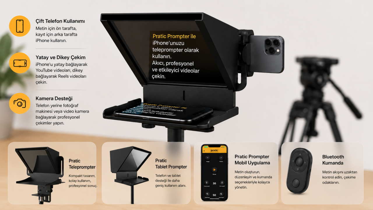 iPhone ile Teleprompter Kullanımı