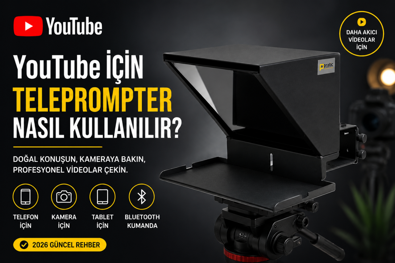 YouTube İçin Teleprompter Nasıl Kullanılır? 2026 Rehberi