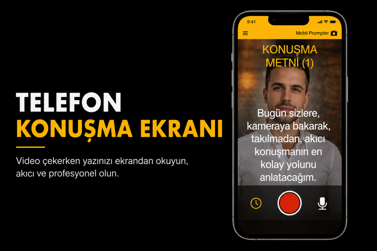 Telefon Konuşma Ekranı Nedir? Video Çekerken Yazı Nasıl Okunur?