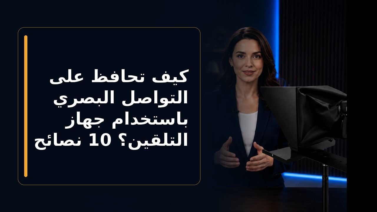 كيف تحافظ على التواصل البصري باستخدام جهاز التلقين؟ 10 نصائح