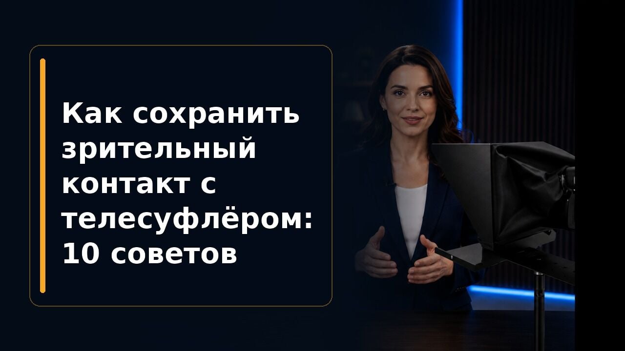 Как сохранить зрительный контакт с телесуфлёром: 10 советов