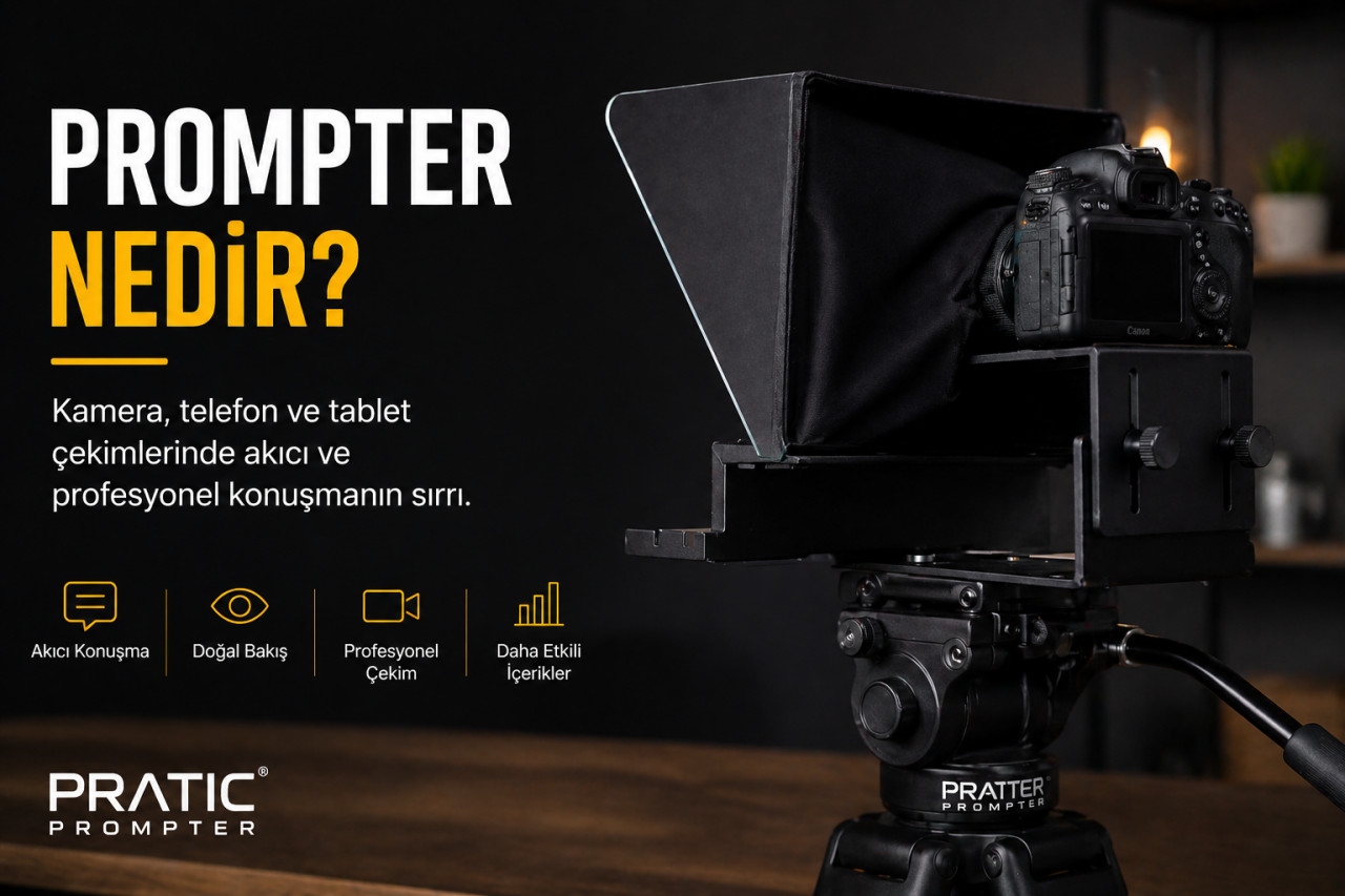 Pratic Prompter Nedir? Kamera ve Telefon Çekimlerinde Nasıl Kullanılır?