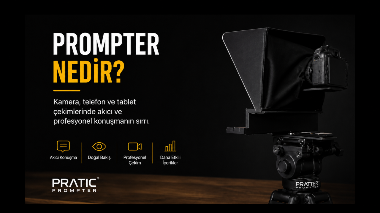 Prompter Nedir? Teleprompter Nasıl Kullanılır? Fiyatları ve Modelleri (2026)