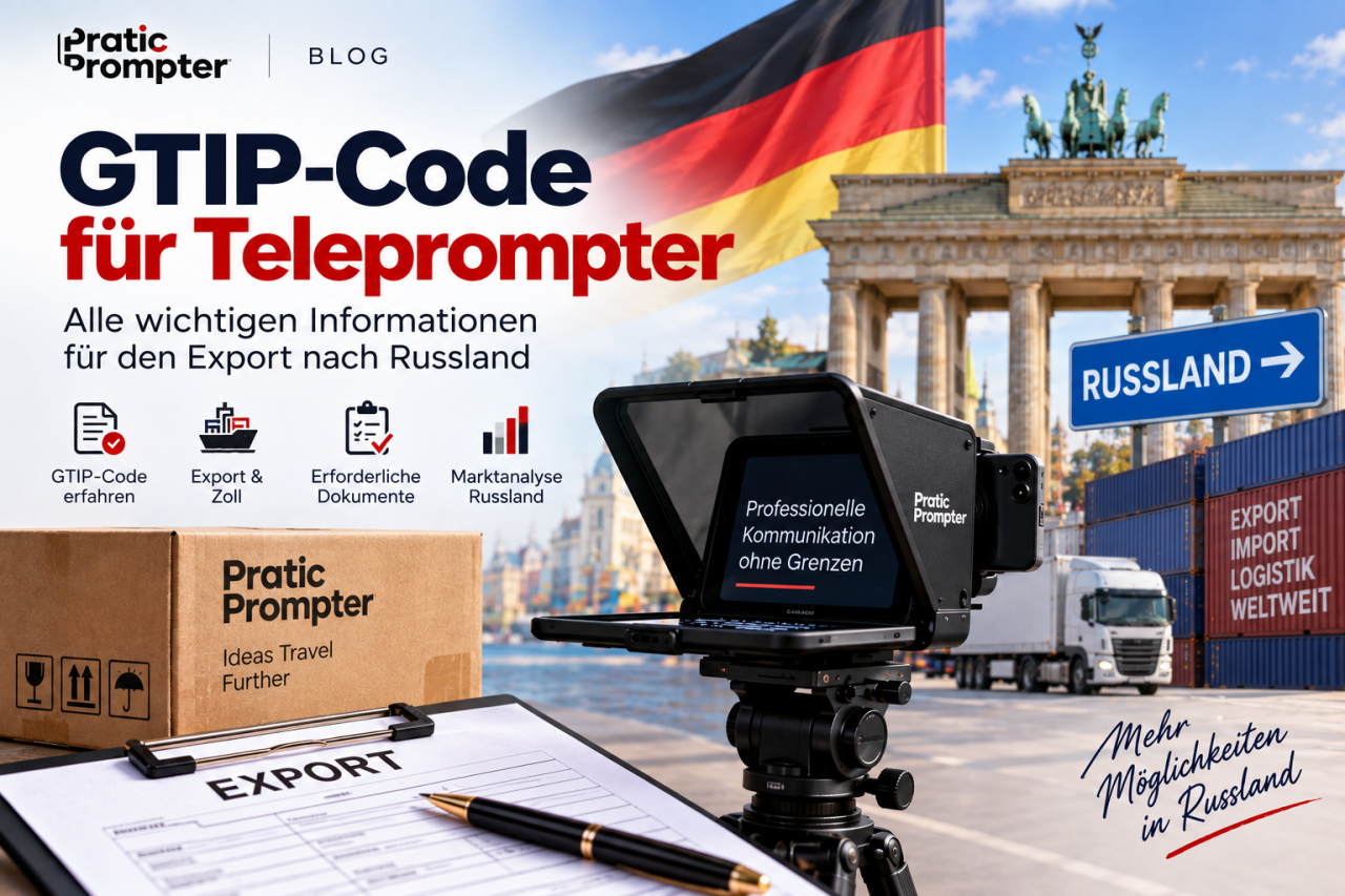 Teleprompter Zolltarifnummer Deutschland: HS-Code, TARIC & Einfuhr