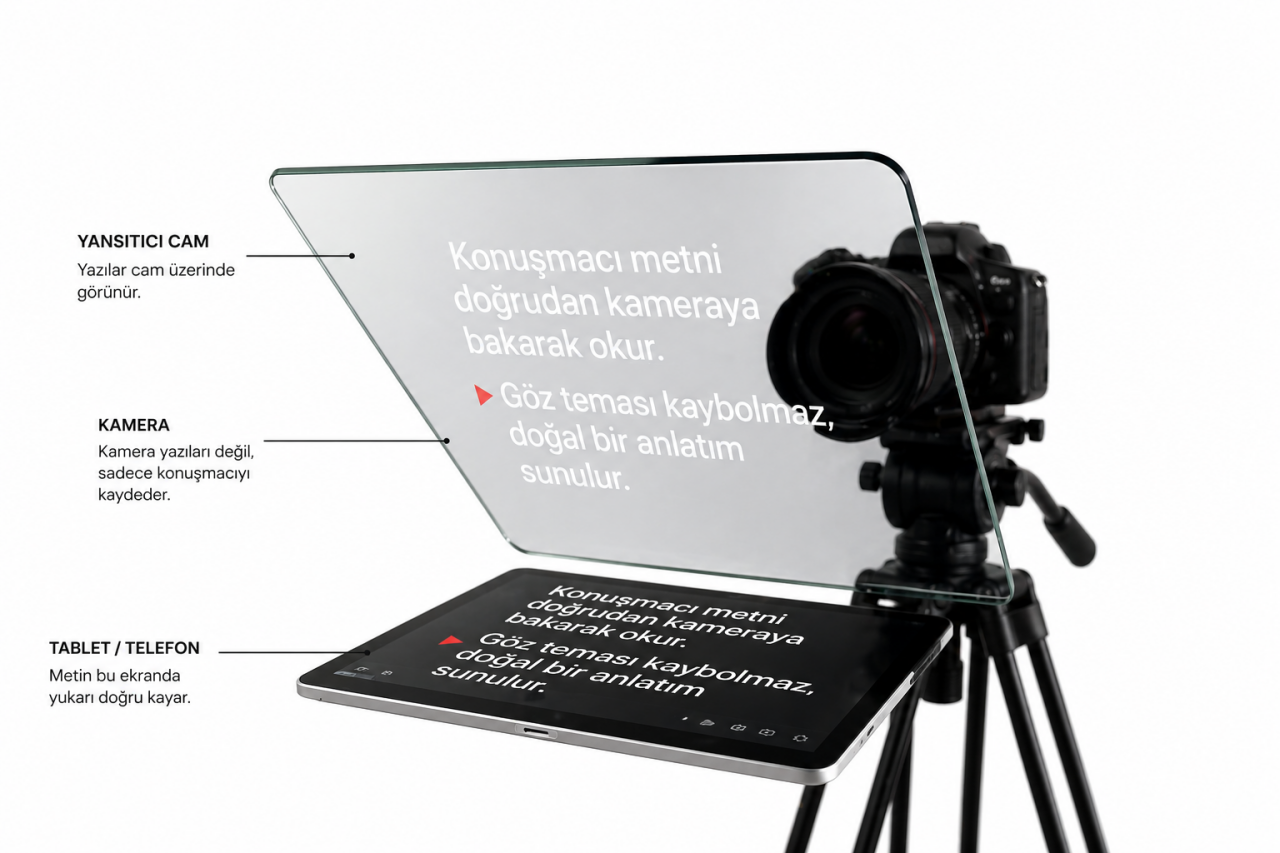 Prompter Camı Nedir? Işık Geçirgenliği, Kalitesi ve Doğru Seçim Rehberi (2026)