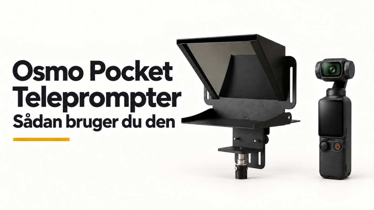 Teleprompter til Osmo Pocket: sådan bruger du den
