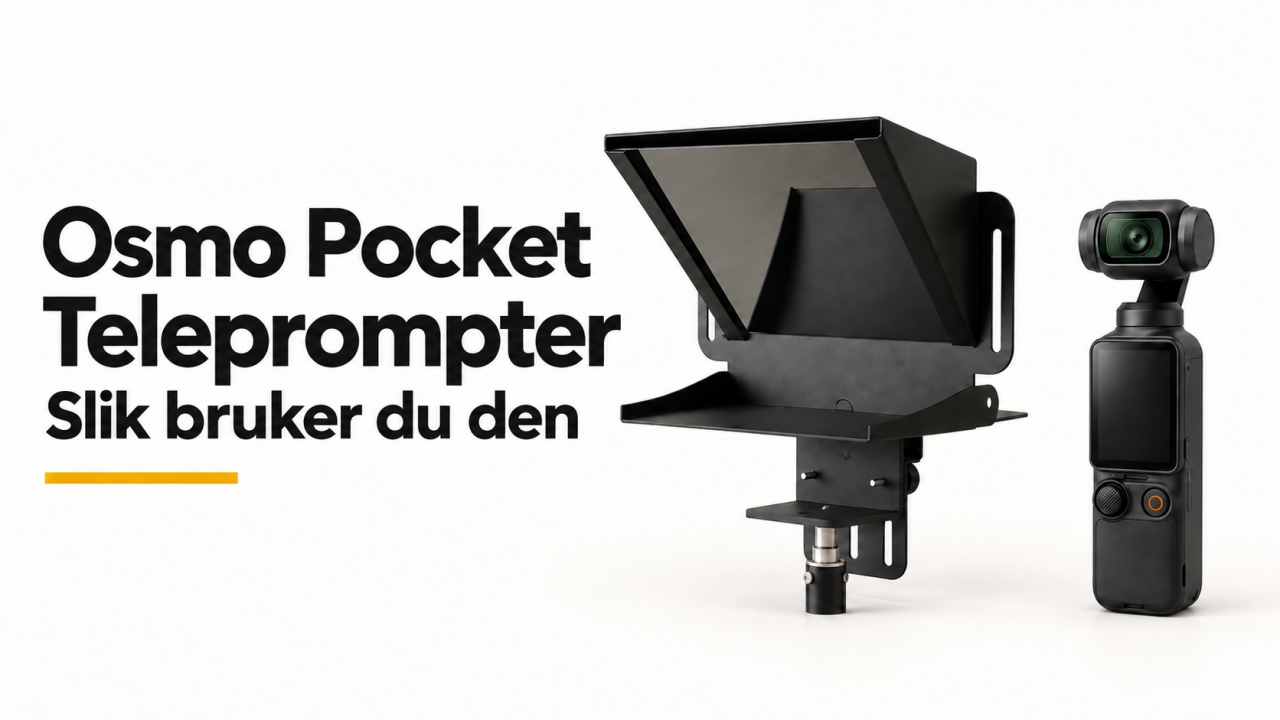 Teleprompter til Osmo Pocket: slik bruker du den