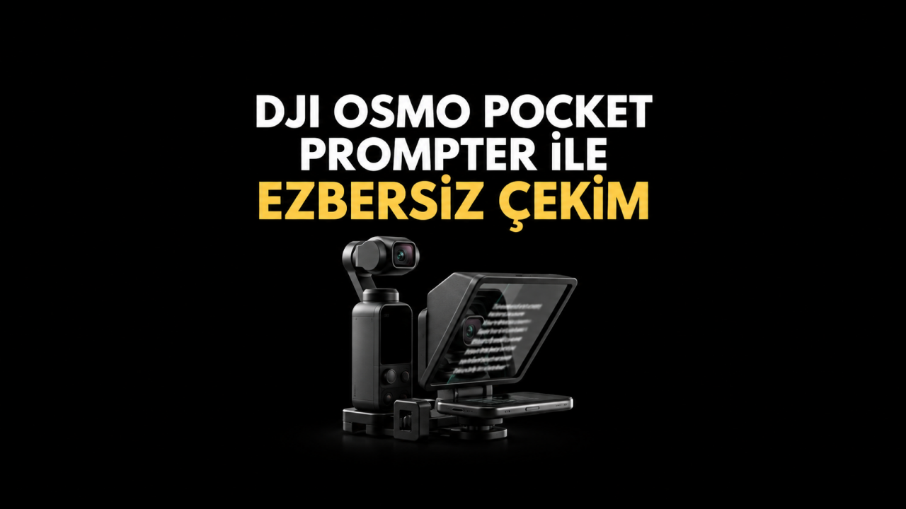 DJI Osmo Pocket Prompter ile Ezber Yapmadan Video Çekebileceğinizi Biliyor muydunuz?