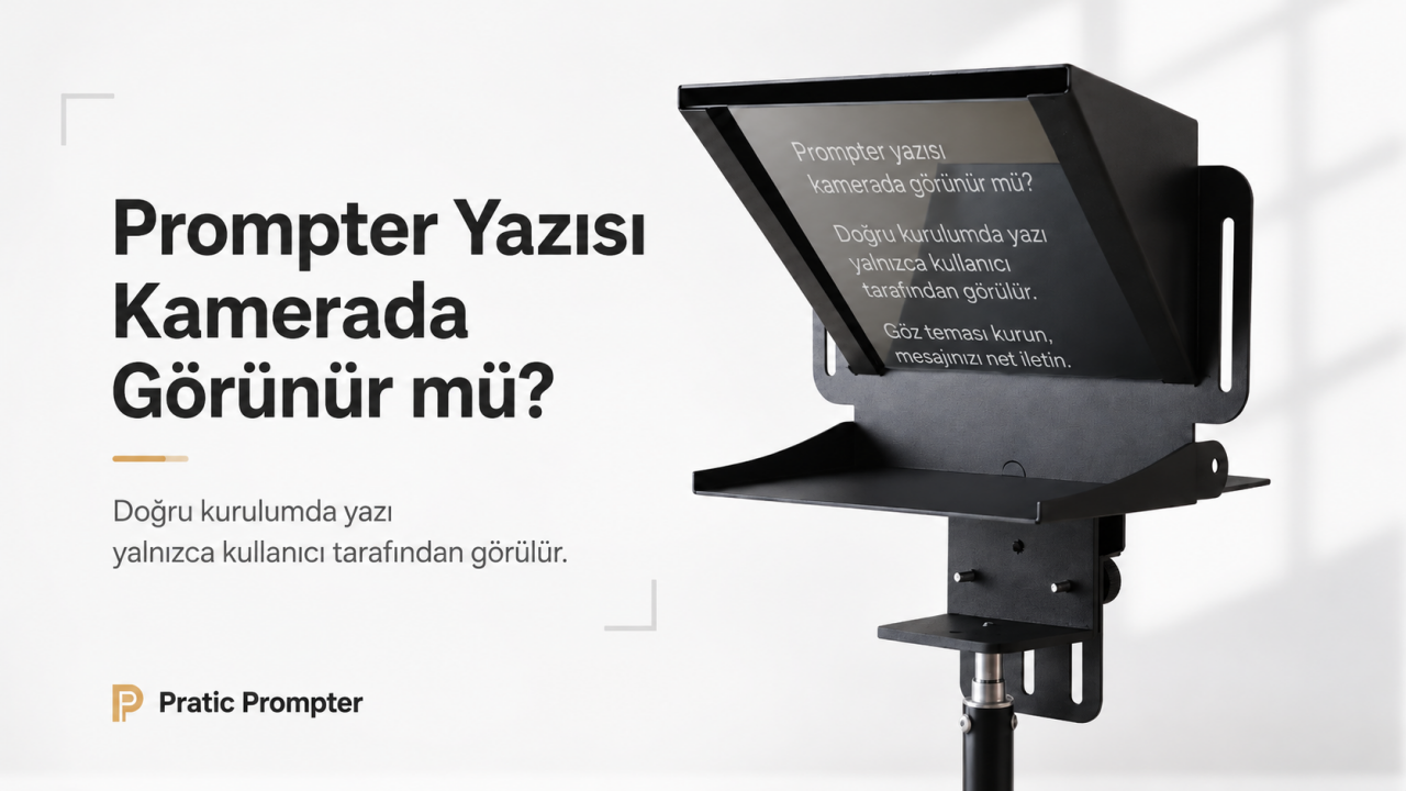 Prompter Yazısı Kamerada Görünür mü?