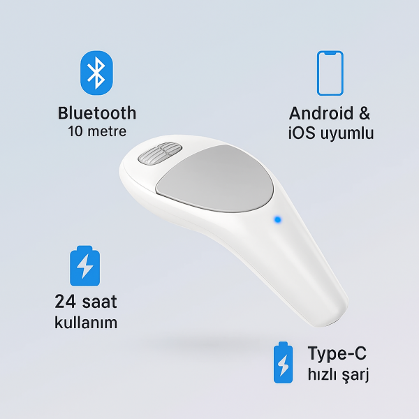 Prompter Kumandası | Şarjlı Bluetooth Mouse