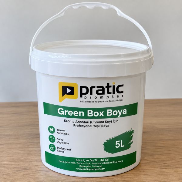 Green Box Boya - Yeşil Ekran Boyası 5LT