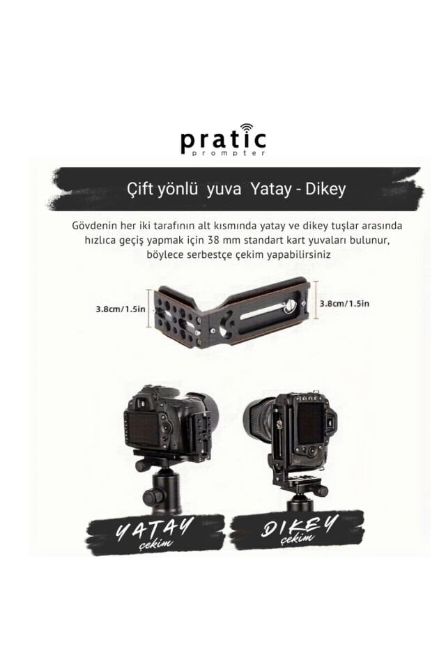 Kamera Dikey Çekim Aparatı - L Bracket