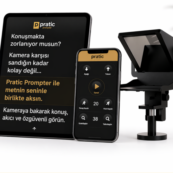 Prompter Uygulaması – Pratic Prompter | iPhone, Android ve PC