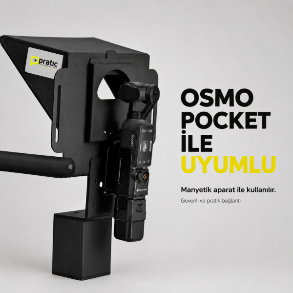 DJI Osmo Pocket Manyetik Prompter Montaj Aparatı