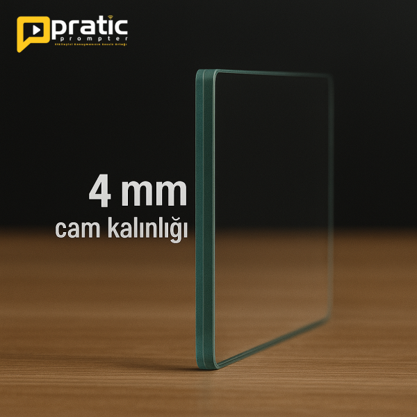 Özel Ölçü Prompter Camı – 4 mm Beam Splitter