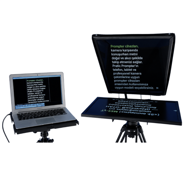 Pratic Studio Prompter 24 – 17-24 İnç Profesyonel Stüdyo Teleprompter