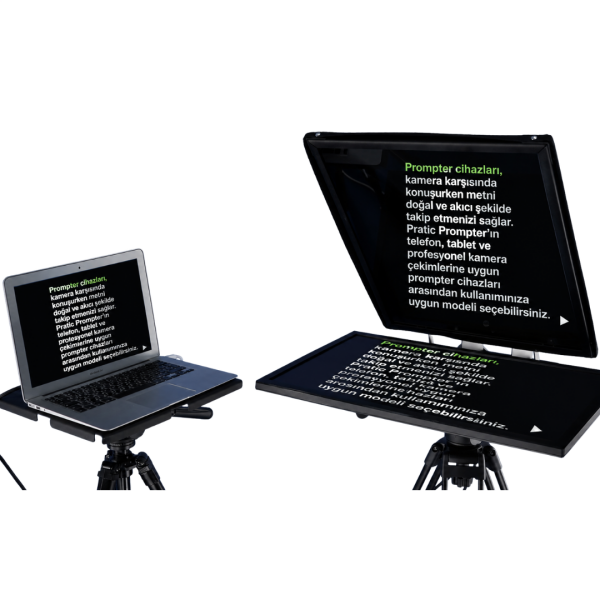 Pratic Studio Prompter 24 – 17-24 İnç Profesyonel Stüdyo Teleprompter